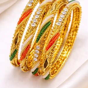 gold-metal-multicolor-enamel-crystal-bangles-for-women-pack-of-2