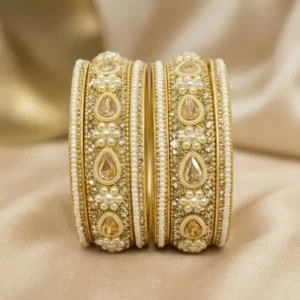 gold-and-white-brass-kundan-pearl-embellished-bangles-set-for-women