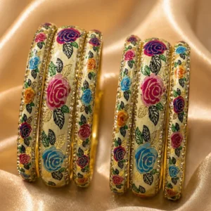 multicolor-brass-floral-enamel-bangles-for-women