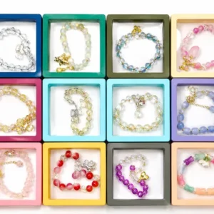 multicolor-plastic-beaded-charm-bracelet-set-of-12-for-women