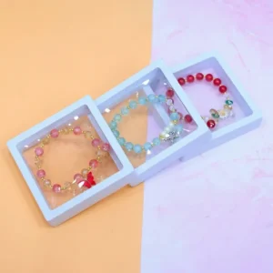 multicolor-plastic-charm-bracelet-set-of-3-for-women