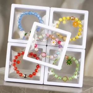 multicolor-plastic-crystal-beaded-floral-charm-bracelet-set-of-5-for-women