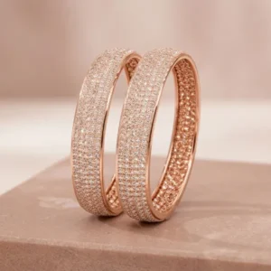 rose-gold-metal-pave-bangles-set-for-women