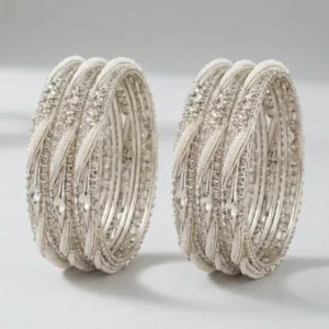 silver-metal-twisted-crystal-embellished-bangle-set-of-4-for-women-pack-of-2